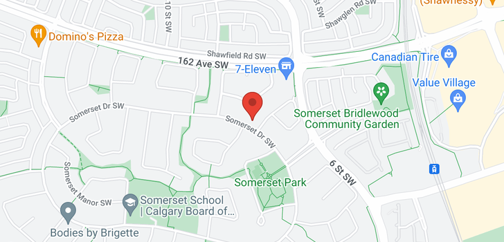map of 60 Somerset Drive SW Drive SW